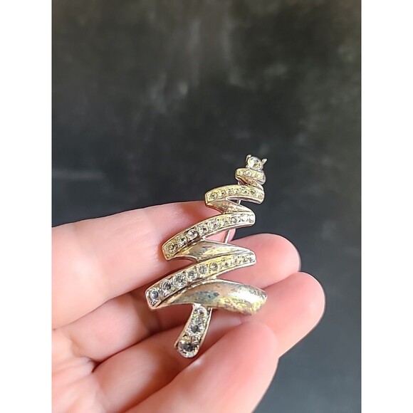 Monet Christmas Tree Brooch Vintage - Picture 1 of 10
